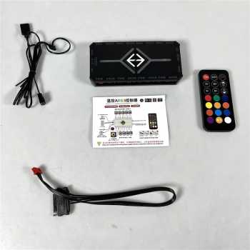 Gambar produk AUSEN ARGB Fan Controller Kipas CPU PWM 5V 3 Pin RGB Remote Control - A340