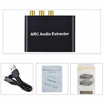 Gambar produk ALLOYSEED Audio Extractor Digital to Analog HDMI ARC Coaxial HiFi - AY80