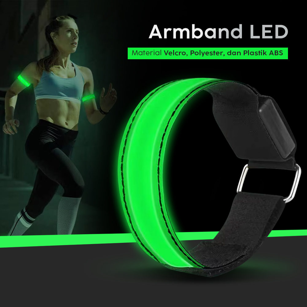 Gambar produk MRXS Sport Armband Wristband Safety Belt LED Light - MR-233