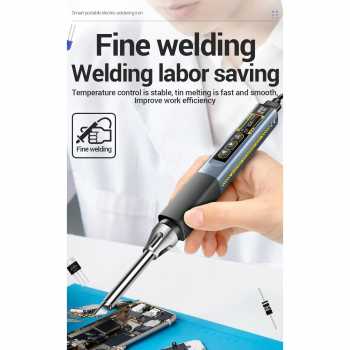 Gambar produk ANENG Solder Digital Adjustable Temperature OLED Screen USB Type C - SL108