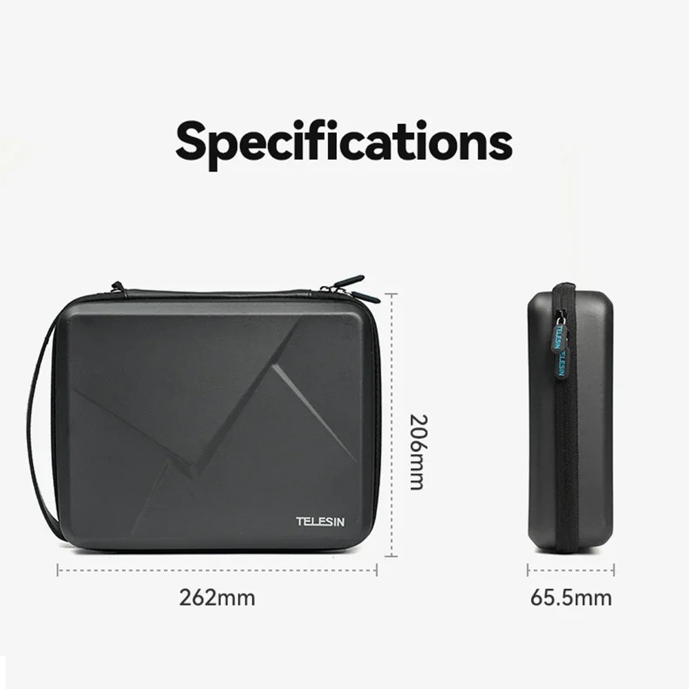 Gambar produk TELESIN Tas Kamera Aksi DJI Osmo Action 3/4/5 Pro Hard Case Waterproof - S6-PRC-05-TDJ