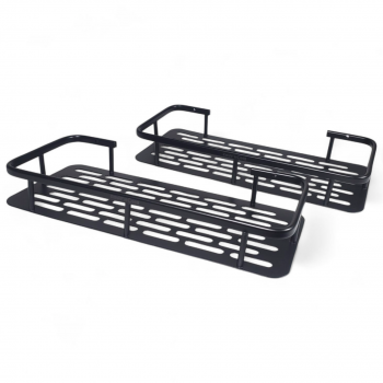 Gambar produk TaffHOME Rak Gantung Kamar Mandi Organizer Rack Aluminium 2 PCS - SHR241