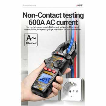 Gambar produk ANENG Clamp Meter Digital Multimeter AC/DC NCV LCD Flashlight 600A - CM85