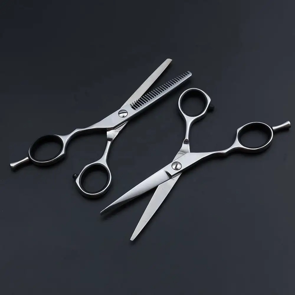Gambar produk WANSHE Gunting Rambut 2in1 Flat Sasak Stainless Steel 4Cr13 - W6