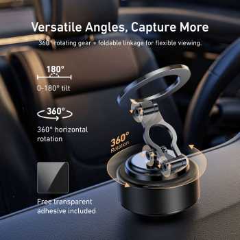 Gambar produk TELESIN Phone Holder Magnetic Foldable 360 Adjustable Electric Suction - P3-SUS-04
