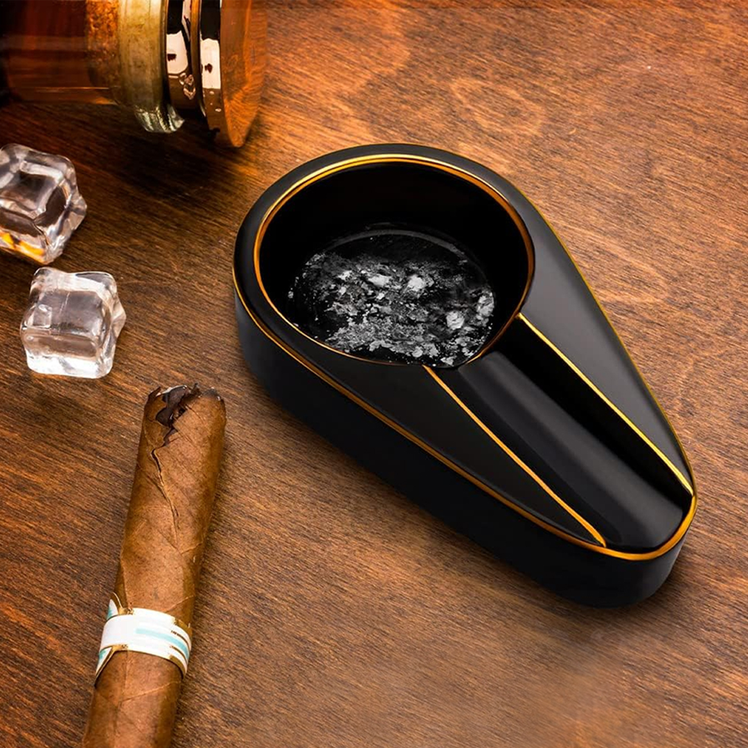 Gambar produk Firetric Asbak Rokok Cerutu Keramik Tobacco Cigarette Ashtray - P100-H
