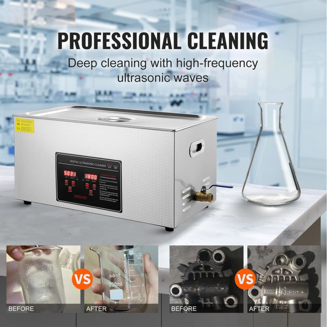 Gambar produk VEVOS Mesin Pembersih Perhiasan Ultrasonic Temperature Multifungsi 22L - KZ-D22