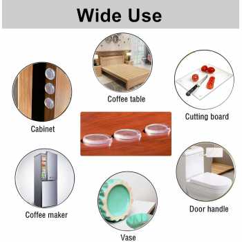 Gambar produk NAIERDI Sticker Silikon Bumper Peredam Benturan 30 PCS Hemispherical - FZL11