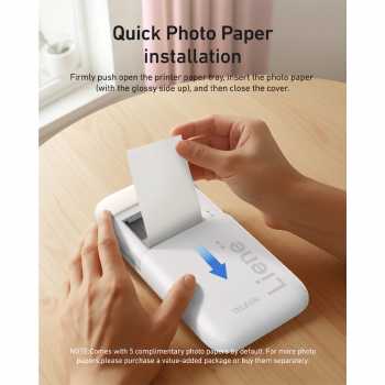 Gambar produk TELESIN Printer Foto Smartphone Portable Bluetooth 300 DPI 500mAh - P5-PLD-02