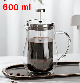 Gambar produk Bodum French Press Manual Double Wall Borosilicate Glass Coffee Pot 600ml - BD360