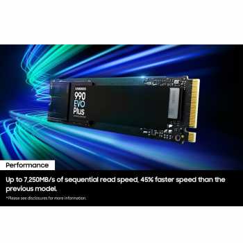 Gambar produk Samsung 990 EVO Plus SSD 7250MB/s PCIe 4.0 NVMe 2.0 4TB - MZ-V9S
