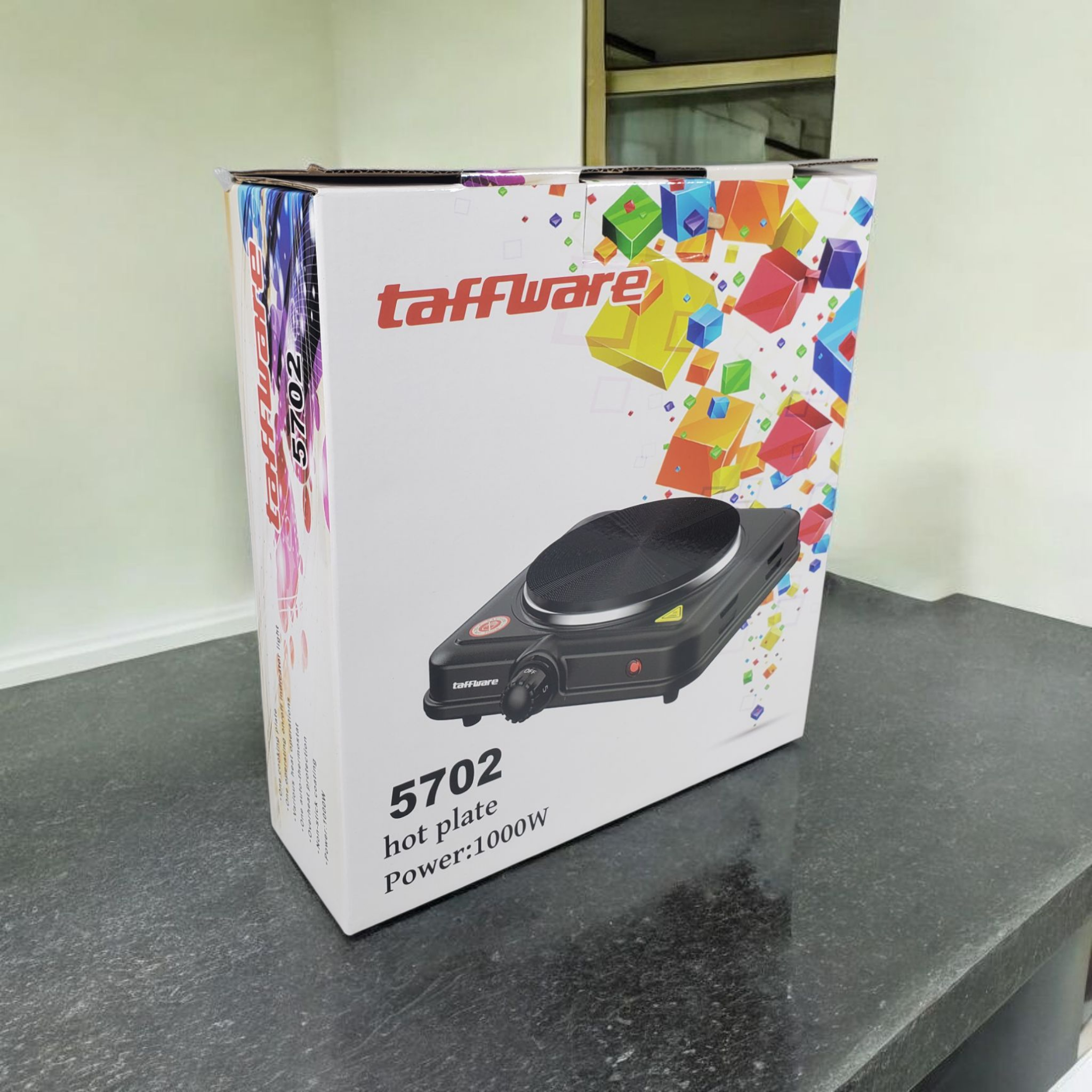 Gambar produk Taffware Kompor Listrik 1 Tungku Mini Portable 5 Gear Hot Plate 1000W - 5702