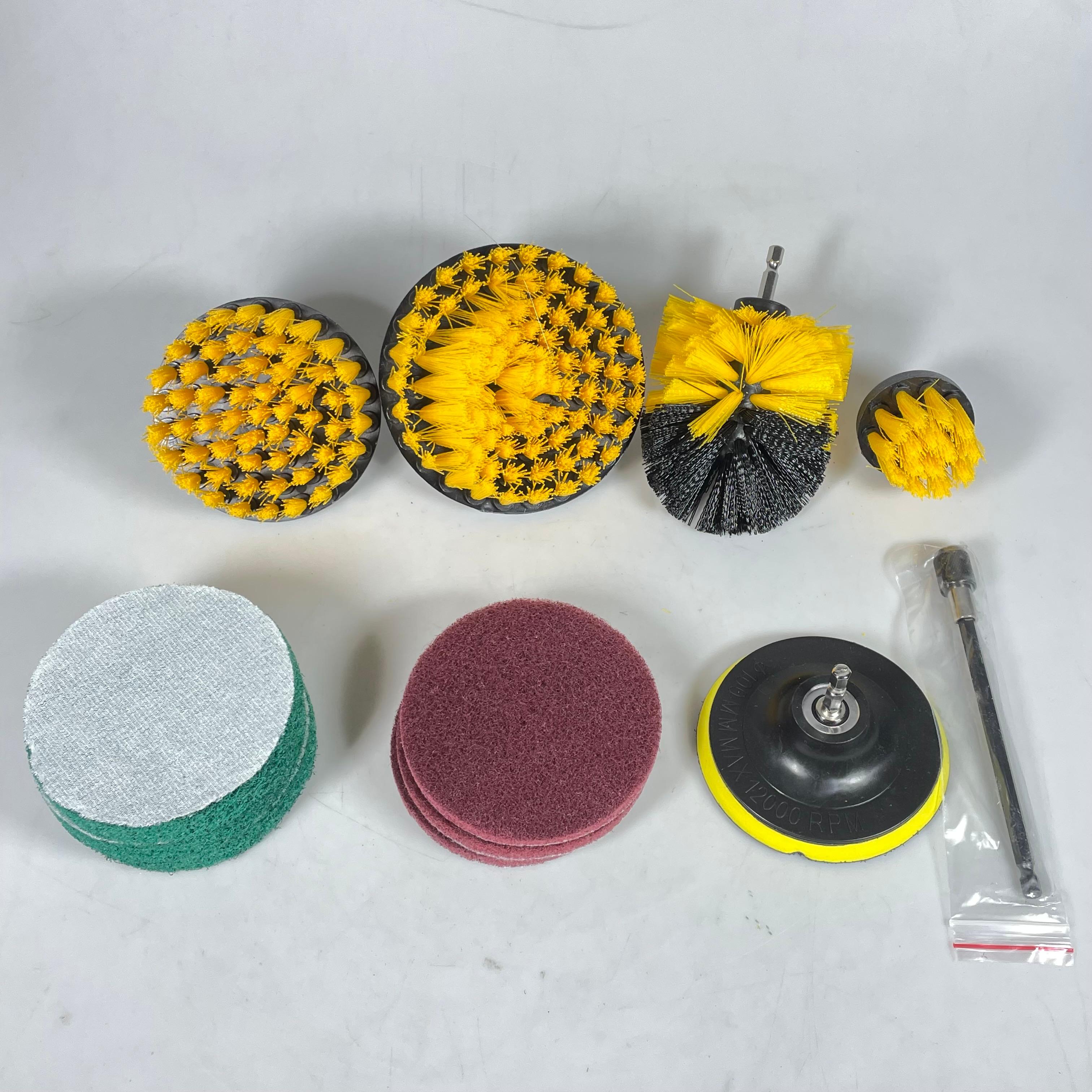 Gambar produk Tress Kepala Sikat Pembersih Car Polisher Bathroom Kit 12 PCS - INU03