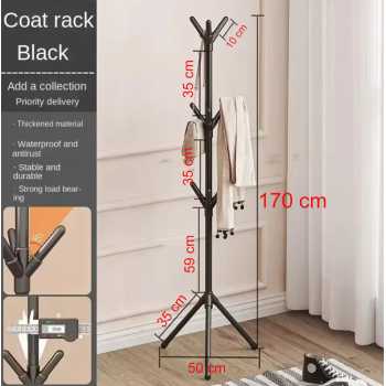 Gambar produk TEEF Gantungan Baju Multifungsi Clothes Storage Hats Coat Rack Hanger - TE5