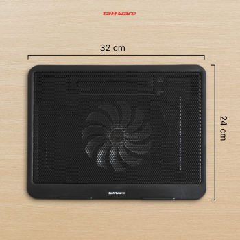 Gambar produk Taffware Cooling Pad Laptop Kipas Pendingin Ultra Thin 1 Fan 14 Inch - V19