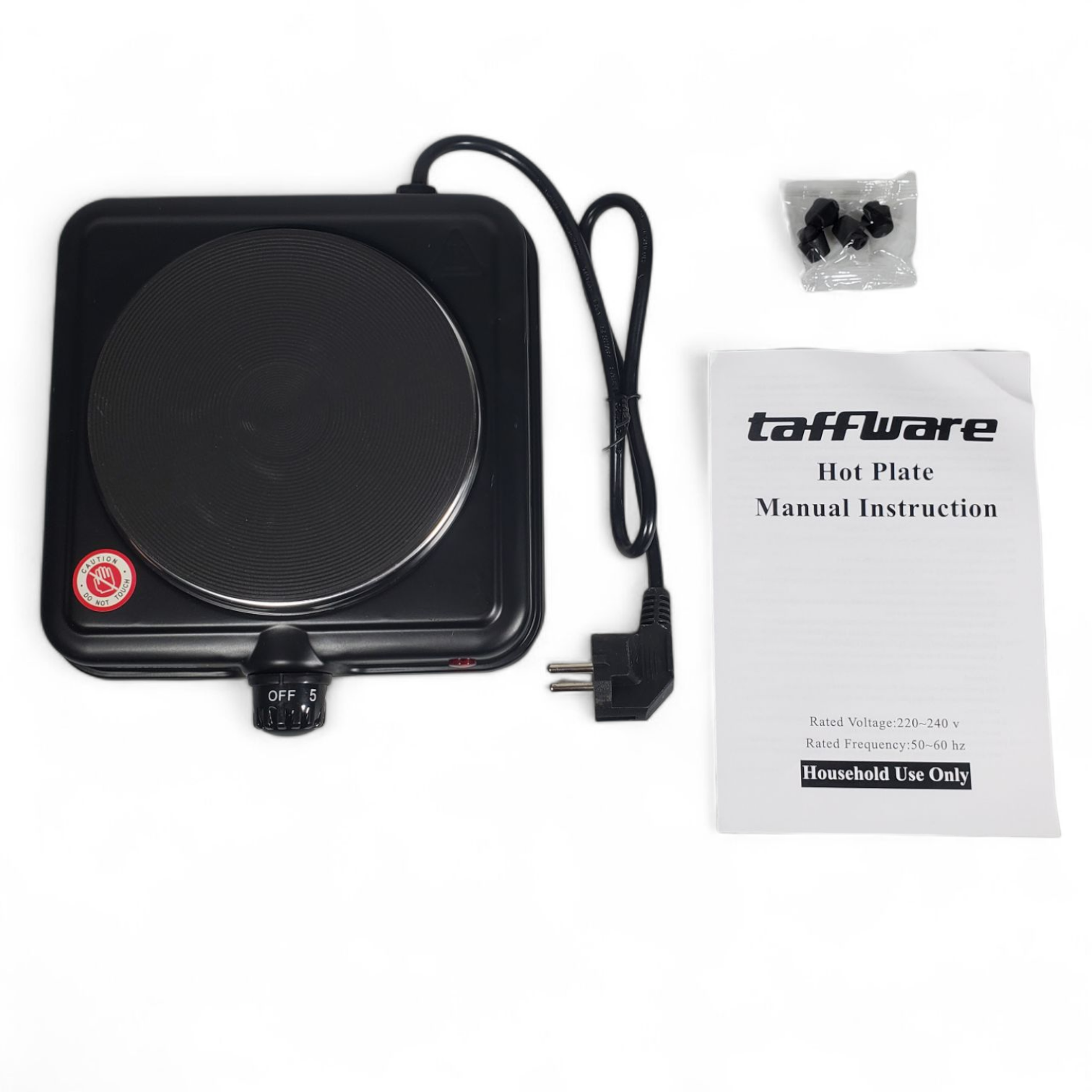 Gambar produk Taffware Kompor Listrik 1 Tungku Mini Portable 5 Gear Hot Plate 1000W - 5702