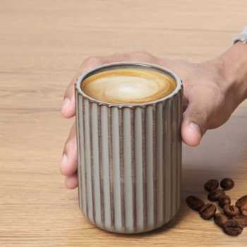 Gambar produk GULSOO Gelas Keramik Kopi Teh Vintage Japanese Style Ceramic Cup 300ml - GS145