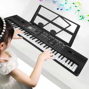 Gambar produk Wakects Piano Digital Elektrik Mainan Anak 61 Key with Microphone - MQ6104