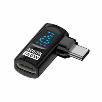 SHANWA OTG USB Type C 4.0 Female to Male Adaptor LED 40Gbps 140W - SH-40