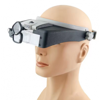 Gambar produk OIMG Kacamata Pembesar 8x Headband Magnifier Glasses with LED Light - MG81007