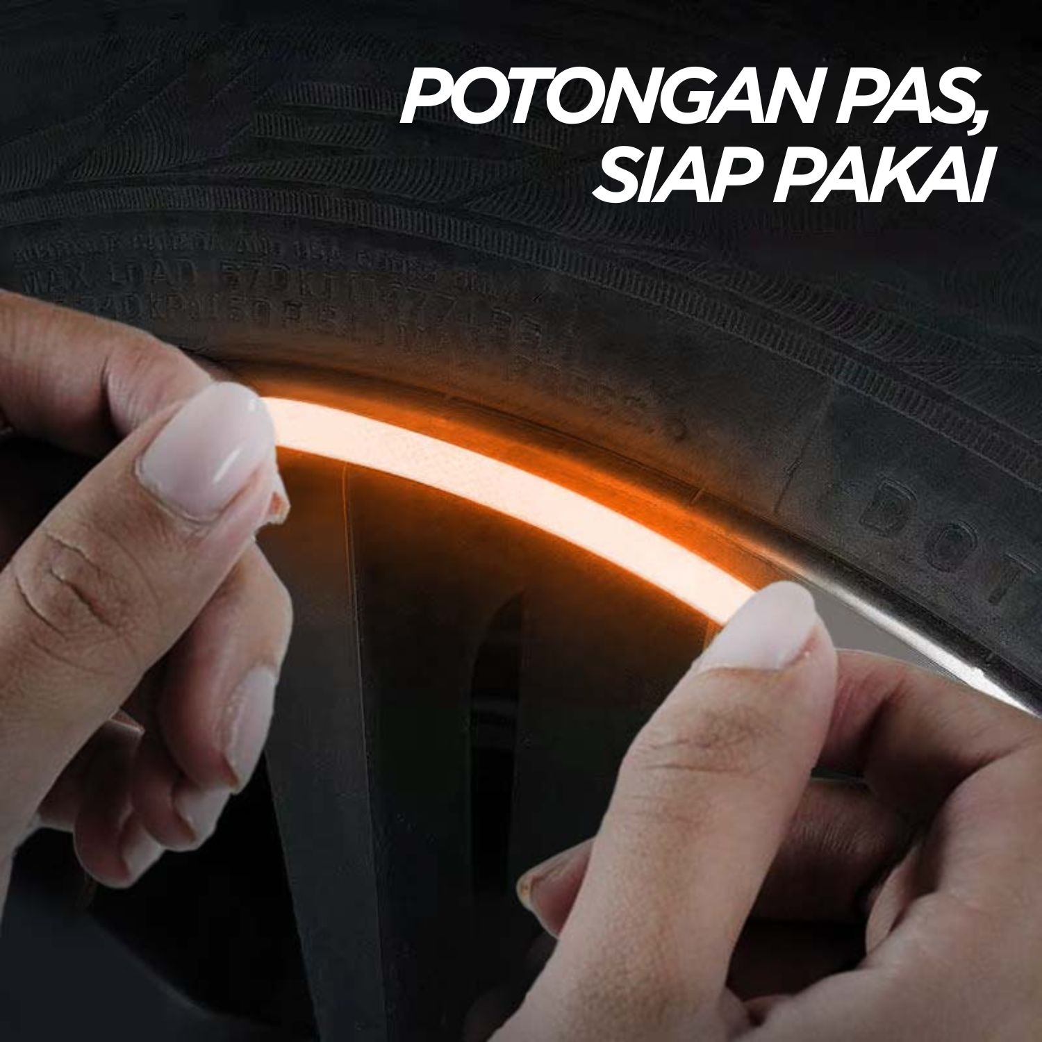 Gambar produk Stiker Roda Sepeda Bicycle Wheel Reflective Sticker 8 Strip - A-0001
