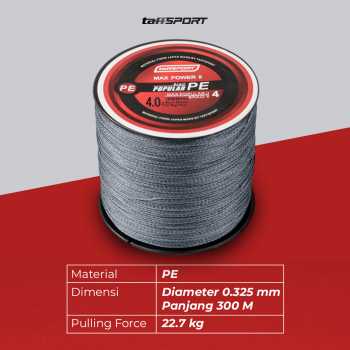 Gambar produk TaffSPORT Senar Tali Pancing Fishing PE Braided Thick Line 300M Line Number 4.0# - BLTP