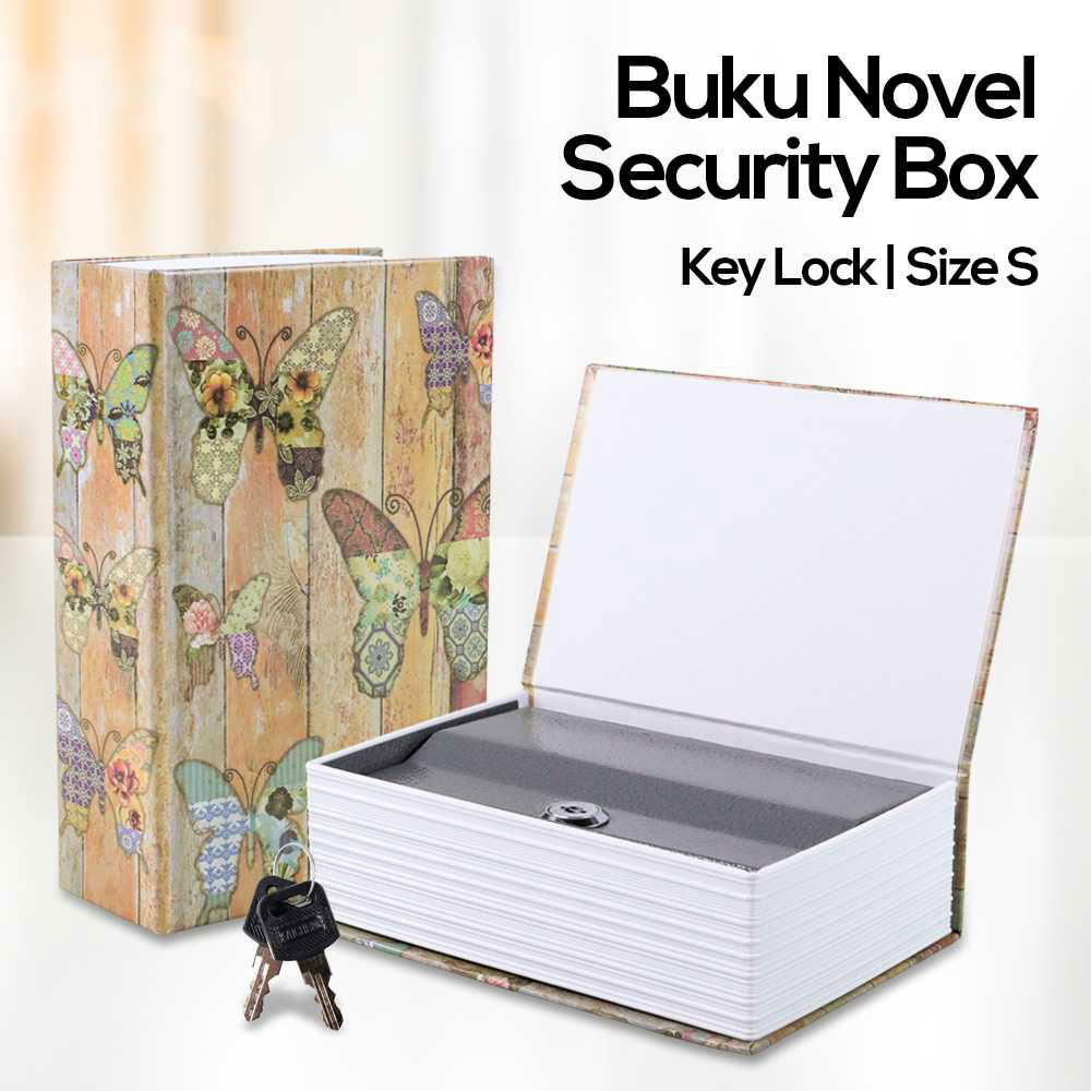 Gambar produk HOMESAFE Kotak Buku Novel Hidden Security Box Book Key Lock Size S - DHZ005