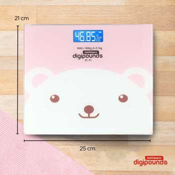 Gambar produk Taffware Digipounds Timbangan Badan Digital Scale Battery 180kg - SC-01