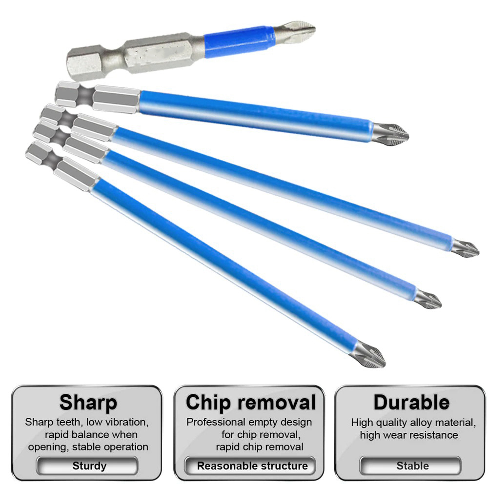 Gambar produk DIZAINLIFE Kepala Obeng Plus Phillips Magnetic Screwdrivers PH2 5 PCS - S2