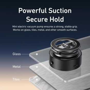 Gambar produk TELESIN Phone Holder Magnetic Foldable 360 Adjustable Electric Suction - P3-SUS-04
