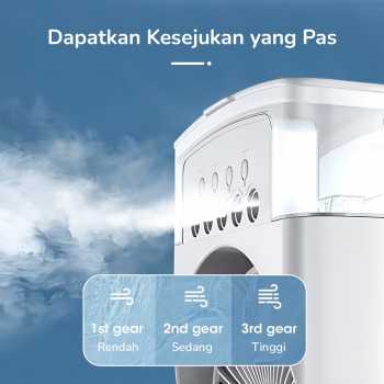 Gambar produk Mabron Air Cooler Mini Fan AC 3 Speed Kipas Penyejuk Ruangan 600ml - MB-60
