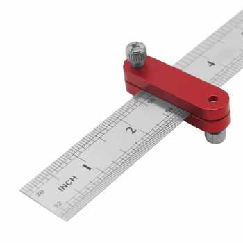 Gambar produk JIGHOLE Ruler Positioning Block Aluminium Pembatas Penggaris - JG20