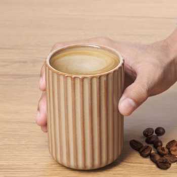 Gambar produk GULSOO Gelas Keramik Kopi Teh Vintage Japanese Style Ceramic Cup 300ml - GS145