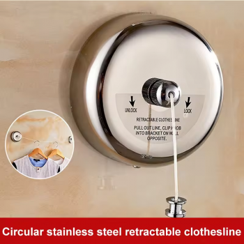 Gambar produk ZJN Tali Jemuran Baju Adjustable Indoor Outdoor Retractable 2.8M - Z2M