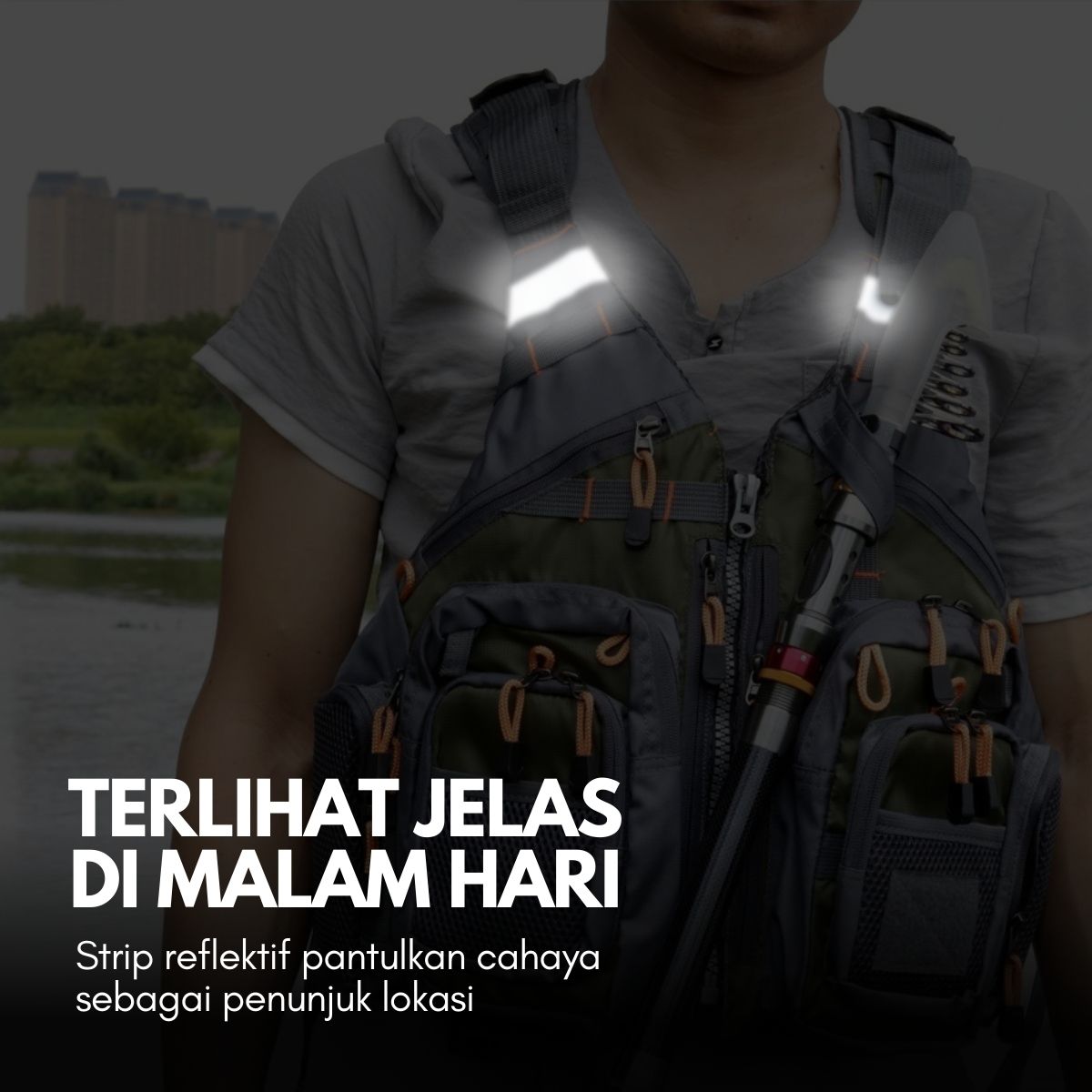 Gambar produk LIXADA Rompi Pancing Fishing Life Jacket Multi Slot - GDS09