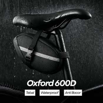 Gambar produk B-SOUL Tas Sepeda Waterproof Storage Saddle Bag Seat Cycling Tail Bag