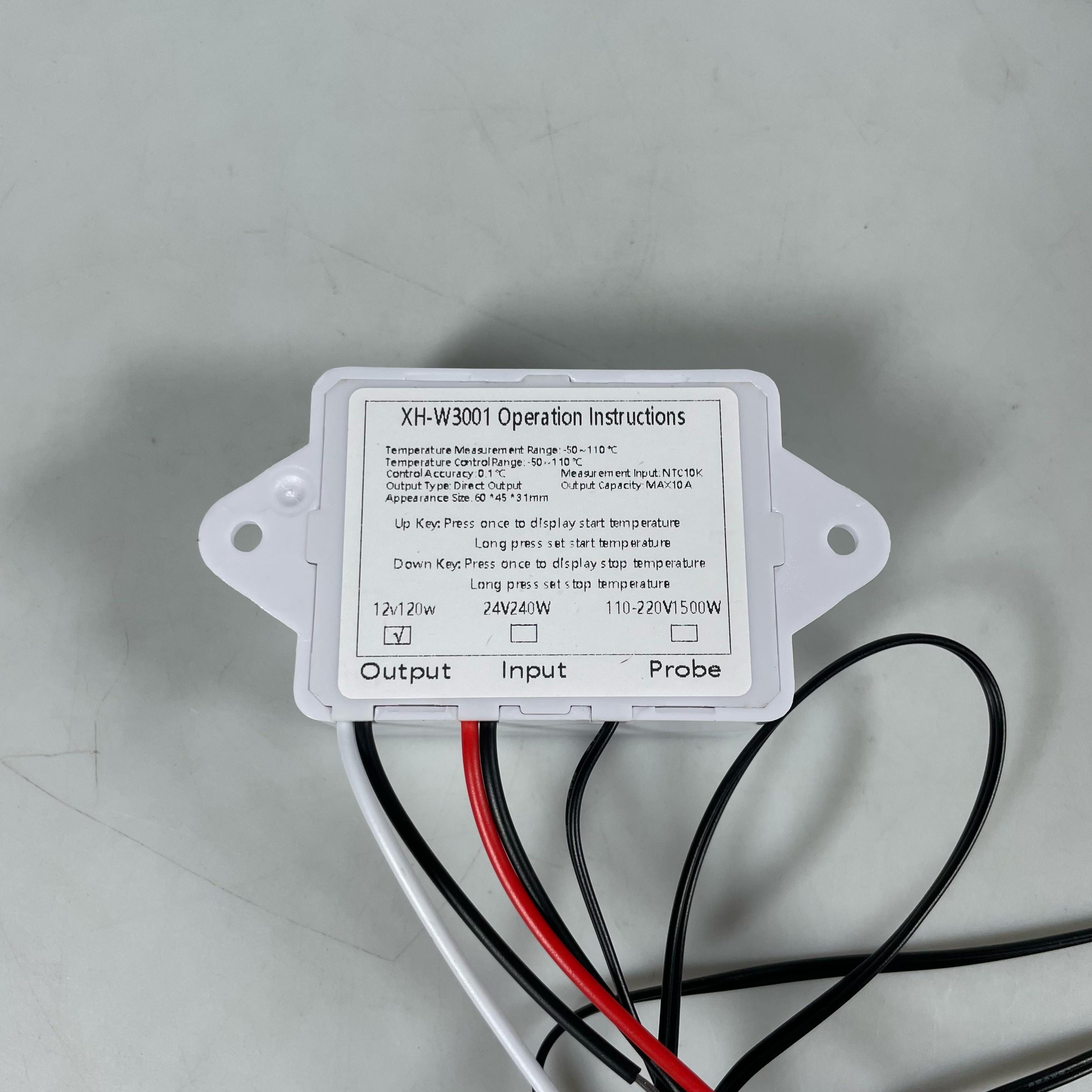 Gambar produk Taffware Digital Temperature Control Thermostat Microcomputer 12V - XH-W3001
