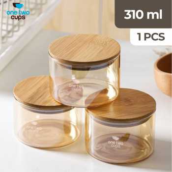 One Two Cups Toples Kaca Penyimpanan Makanan Sealed Storage Glass Jar - FJ3
