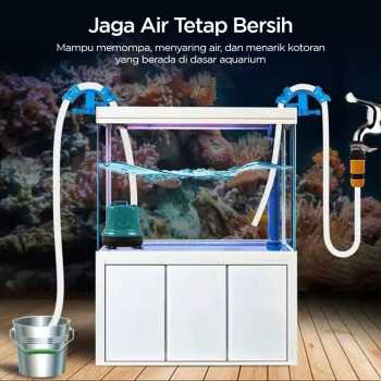 Gambar produk DONG HONG Pompa Air Aquarium Mini Submersible Pump EU Plug 220V IPX8 25W - DHP