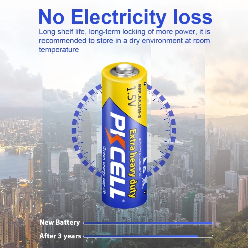 Gambar produk Pkcell Baterai AA Zinc Carbon 1.5V 700mAh 2 PCS - PK15