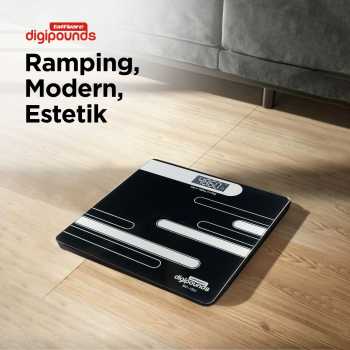 Gambar produk Taffware Digipounds Timbangan Badan Digital Scale Rechargeable 180kg - SC-15U