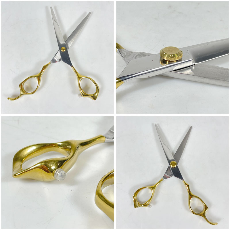 Gambar produk NEPURLson Gunting Rambut Lurus Sasak Stainless Steel 2 PCS 6 Inch - N-46