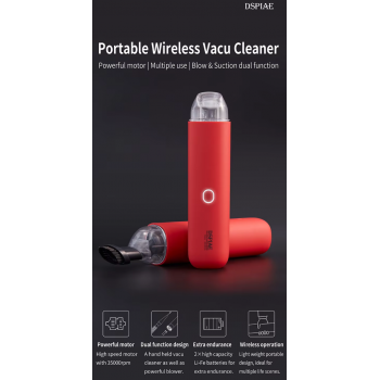 DSPIAE Portable Wireless Vacuum Cleaner Wind Blower Air Pump 6000Pa - HC-V