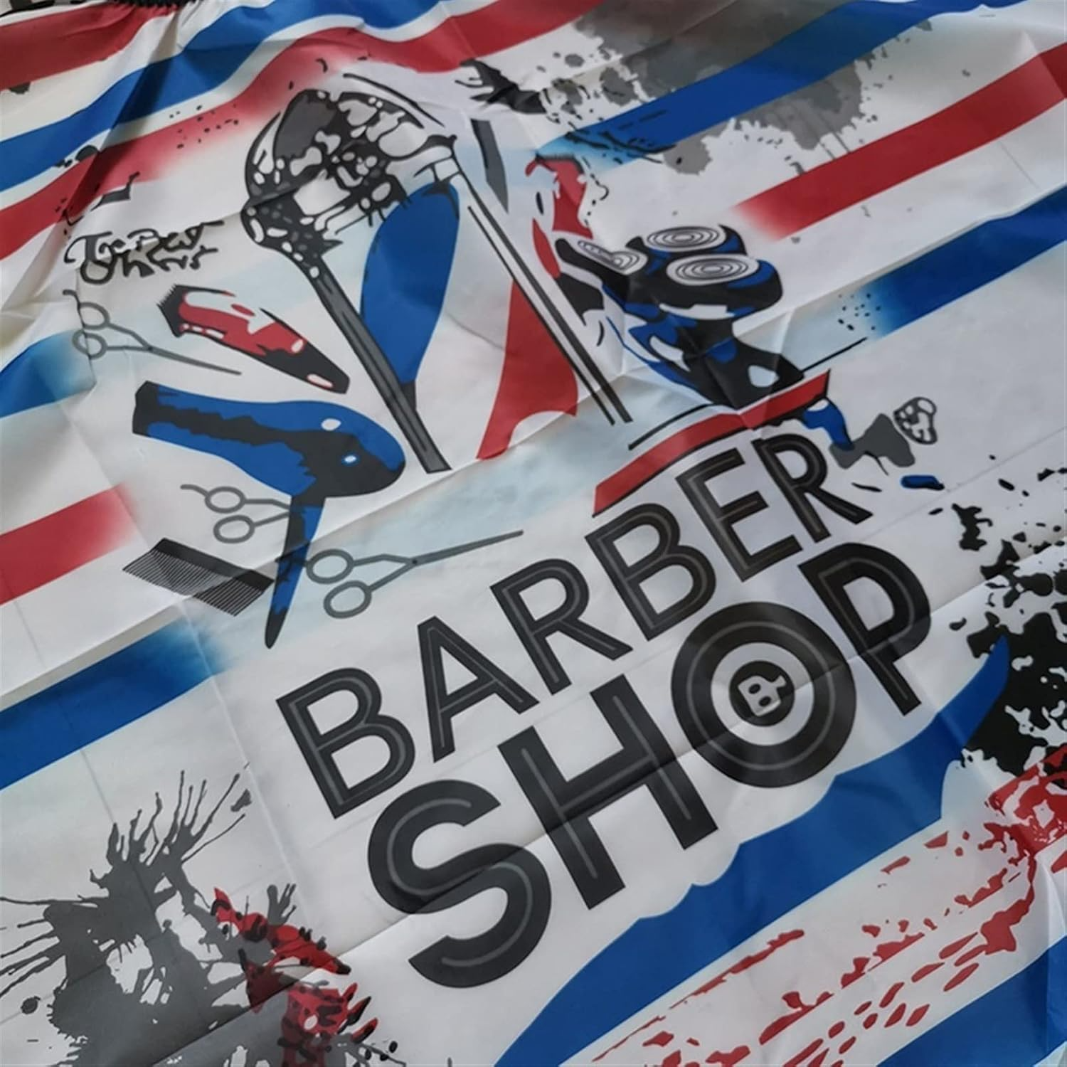 Gambar produk TIANZE Jubah Apron Potong Rambut Kip Cape Salon Barbershop Anti Air Stripe - T140