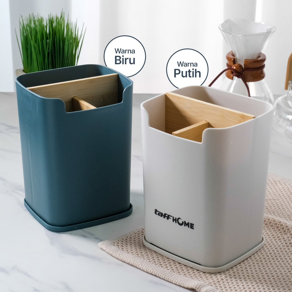 Gambar produk TaffHOME Tempat Penyimpanan Sendok Garpu Kitchen Storage Organizer - H-210
