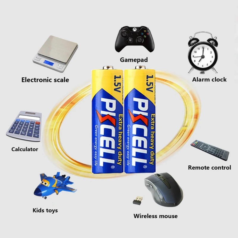 Gambar produk Pkcell Baterai AA Zinc Carbon 1.5V 700mAh 2 PCS - PK15