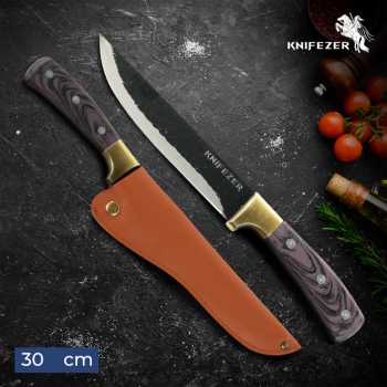 KNIFEZER Pisau Daging Tajam Stainless Steel 3Cr13 Forged Butcher Knife - LT328