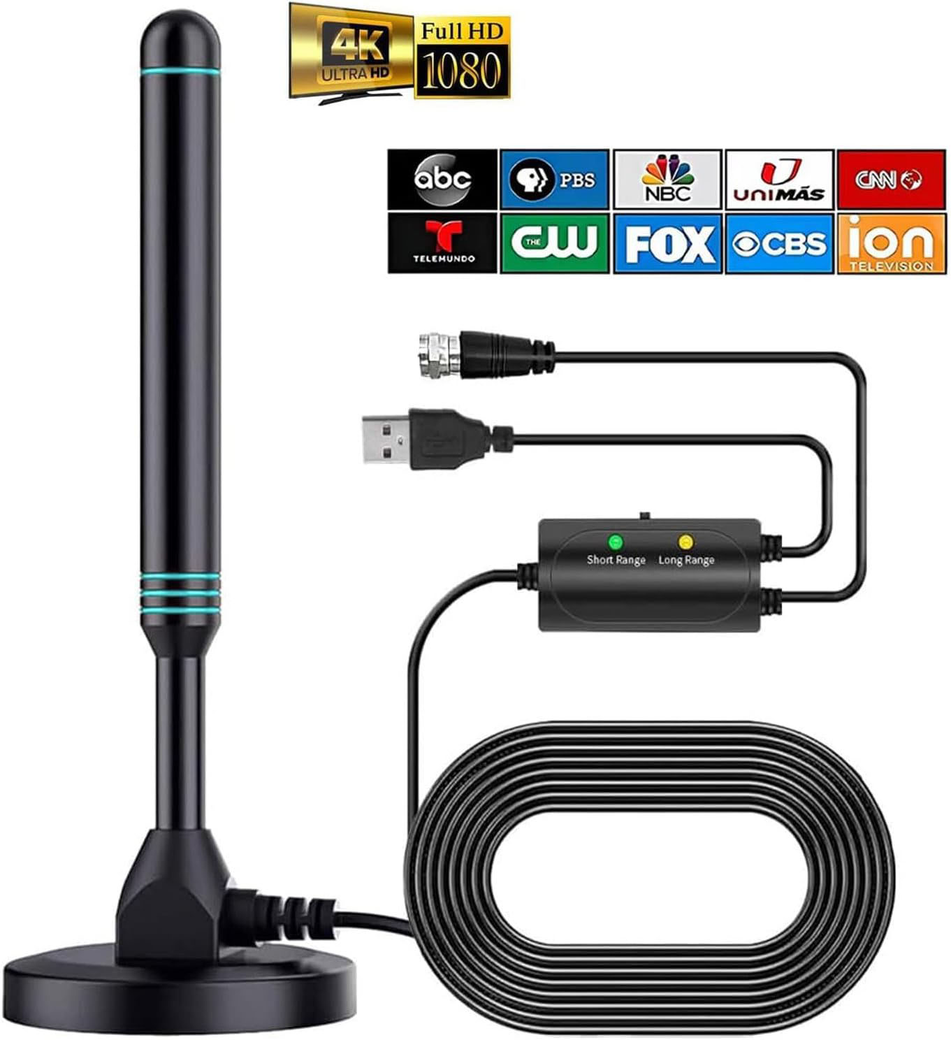 Gambar produk KAST Antena TV Digital Indoor High Gain Antenna DVB-T2 25dB - K290