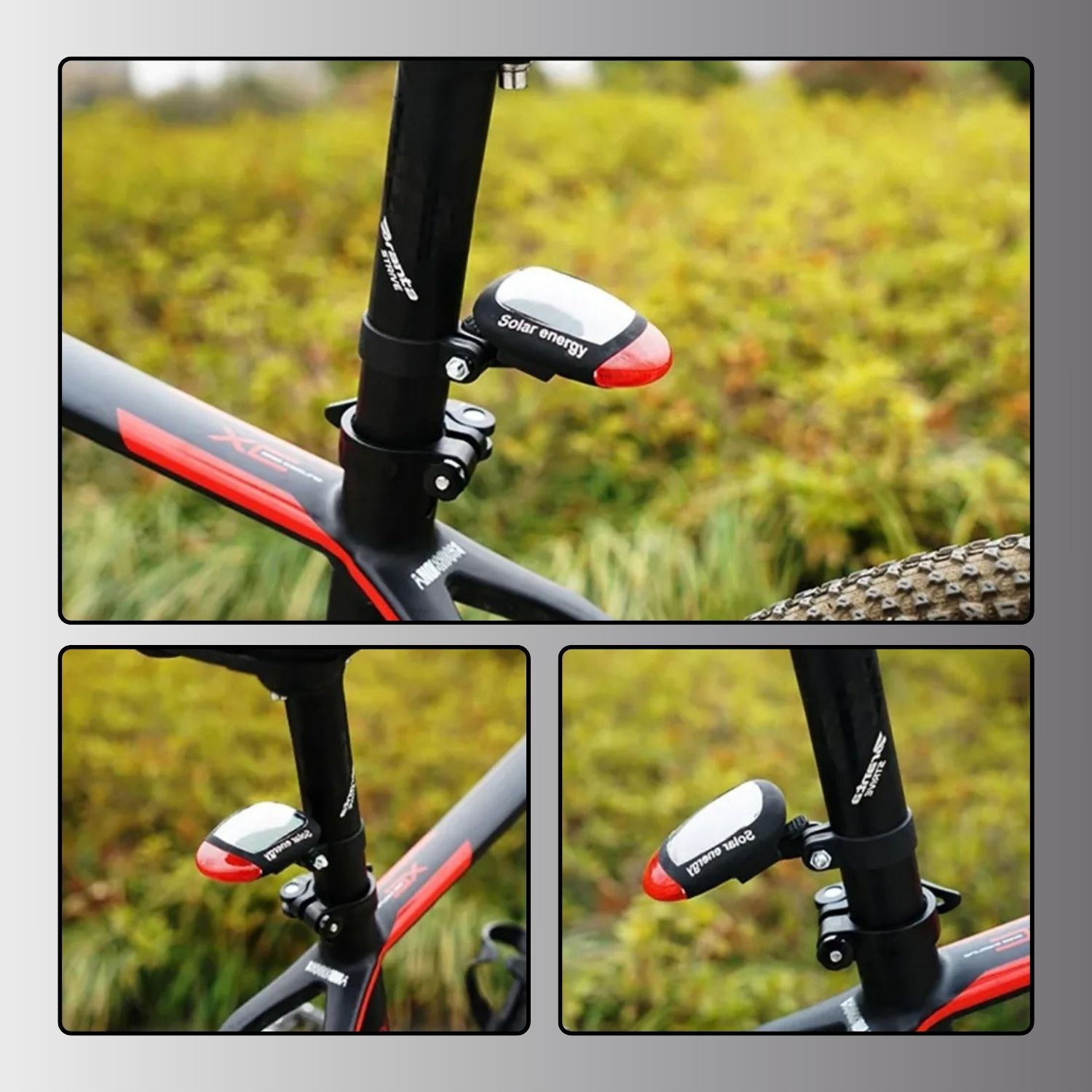 Gambar produk Solar Bicyle Taillight Warning Light Lampu Rambu Sepeda - 909