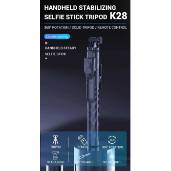 Gambar produk VCT Tongsis Smartphone Selfie Stick Stabilizer Tripod Remote Bluetooth - K28